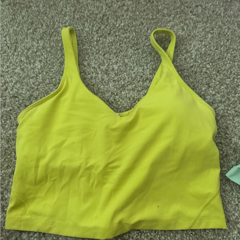 lululemon athletica Yellow Tank Top